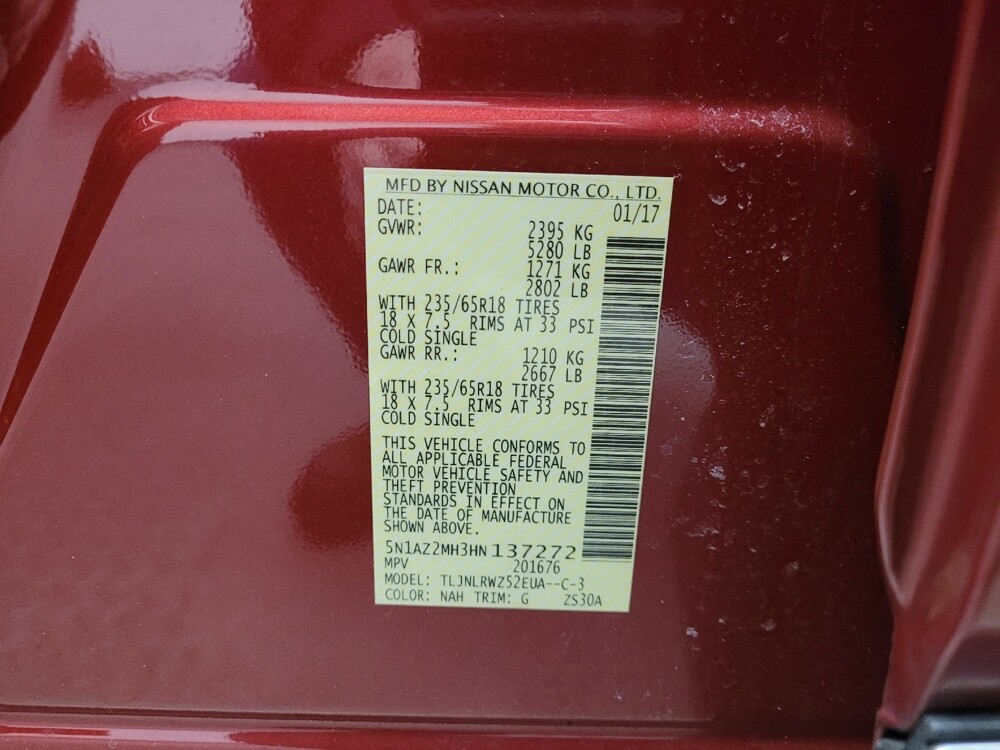 2017 Nissan Murano in Eastpointe, MI 48021 - 18138023 33