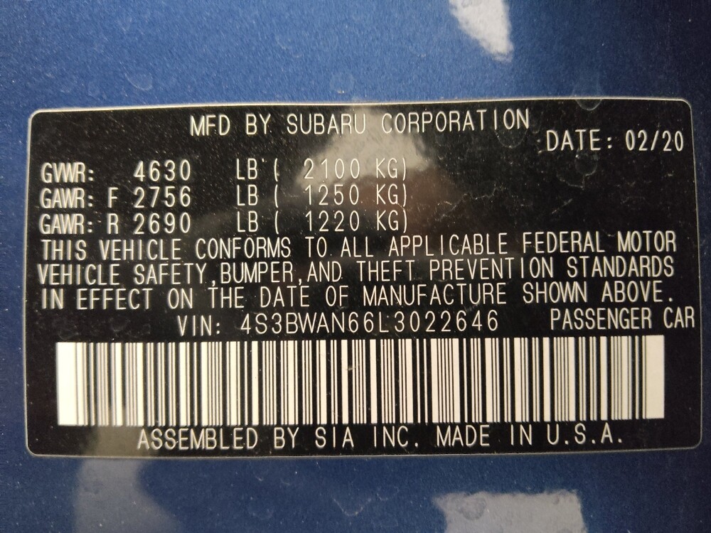 2020 Subaru Legacy in Lakewood, CO 80215 - 18138051 33