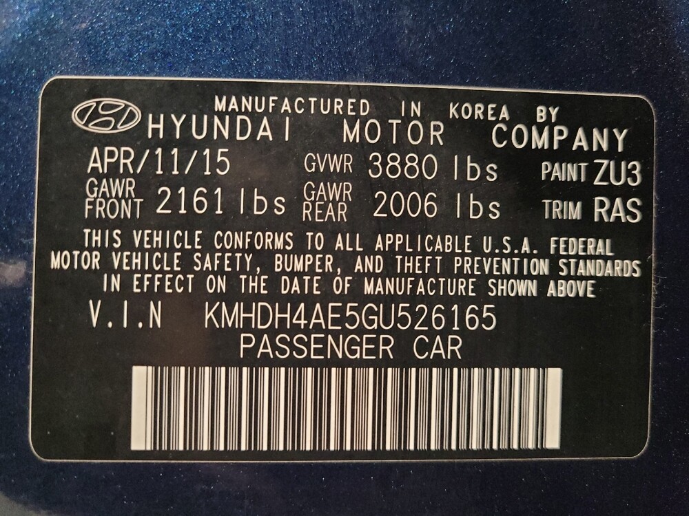 2016 Hyundai Elantra in West Palm Beach, FL 33409 - 18138087 33