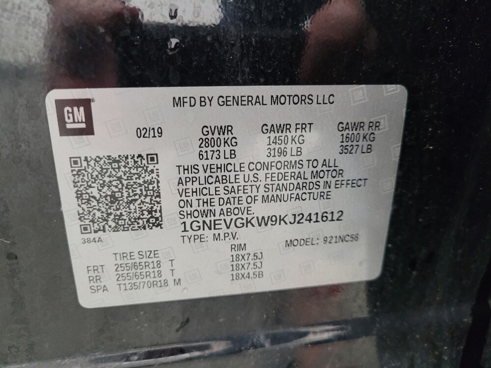 2019 Chevrolet Traverse in Eastpointe, MI 48021 - 18138202 33