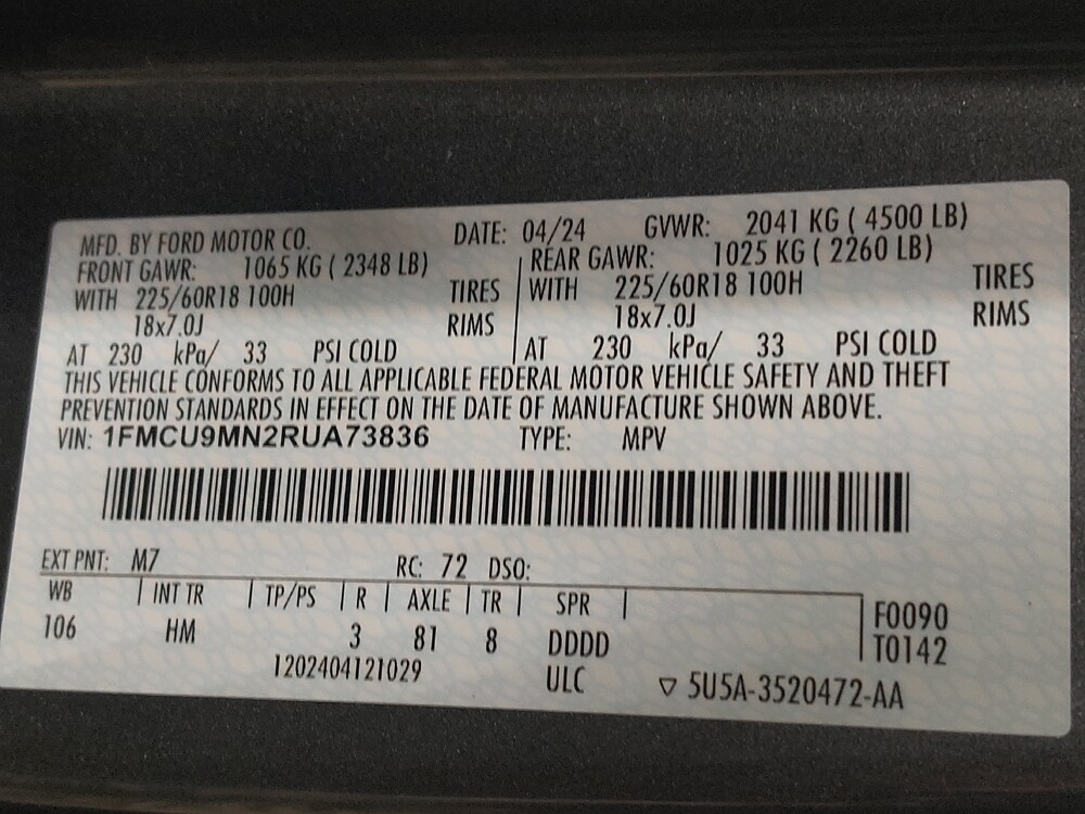 2024 Ford Escape in Lewisville, TX 75067 - 18138237 33