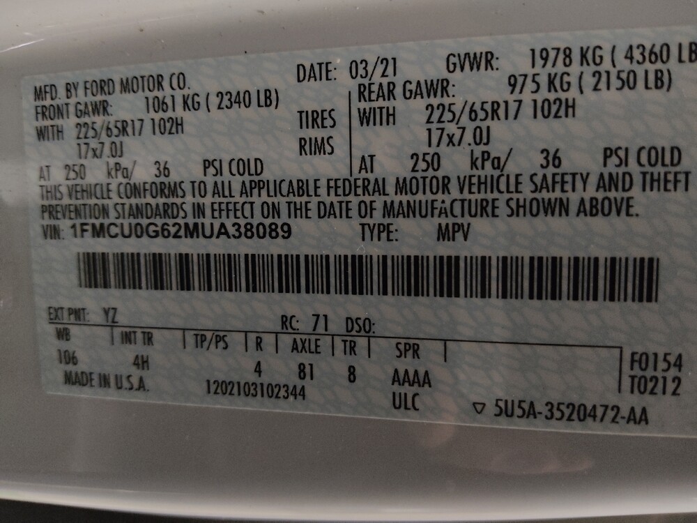 2021 Ford Escape in Tucson, AZ 85705 - 18138273 33