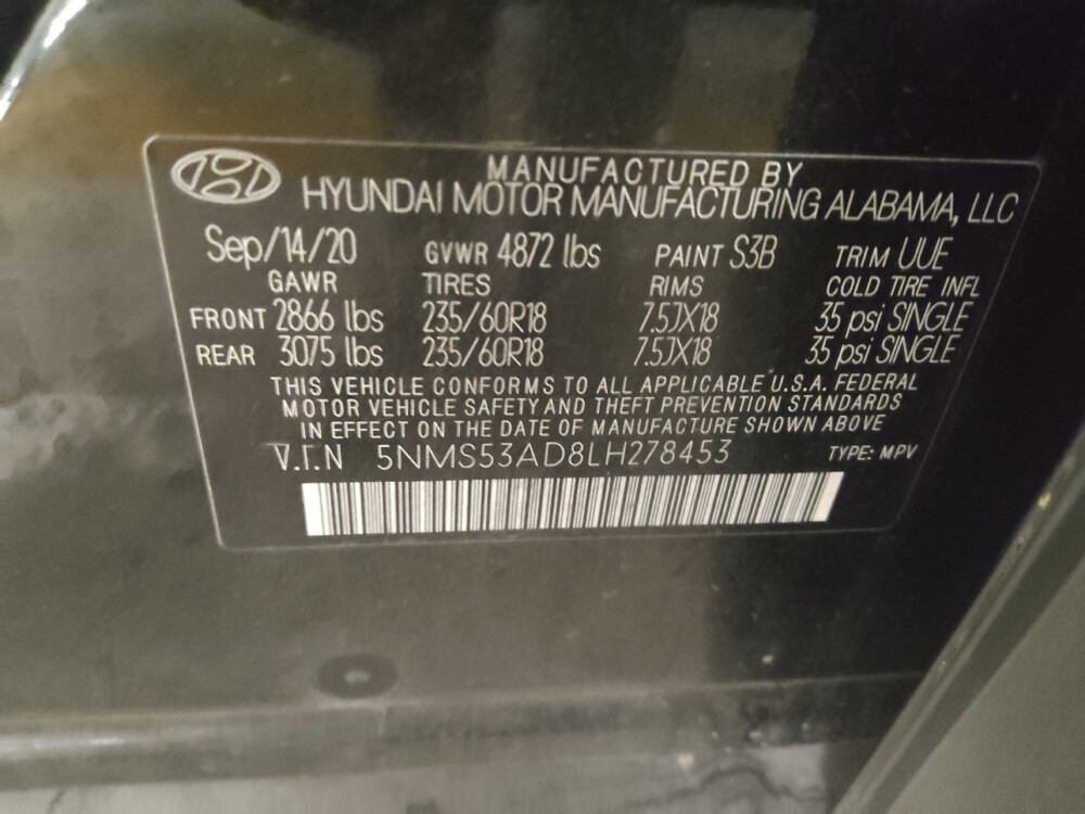 2020 Hyundai Santa Fe in Stone Mountain, GA 30083 - 18138278 33