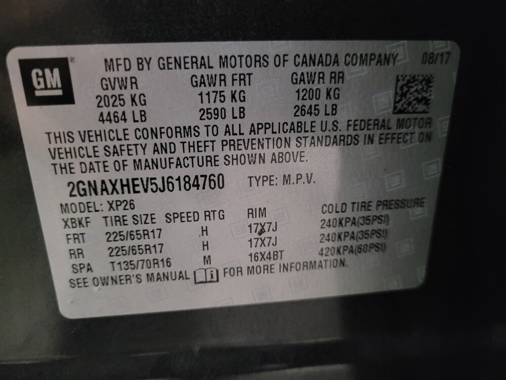 2018 Chevrolet Equinox in New Castle, DE 19720 - 18138311 33
