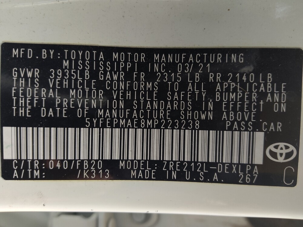 2021 Toyota Corolla in Houston, TX 77060 - 18138352 33
