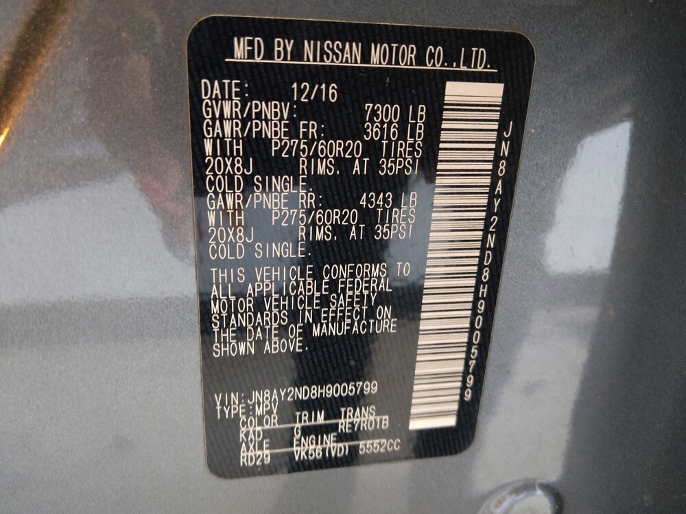 2017 Nissan Armada in Morrow, GA 30260 - 18138354 33
