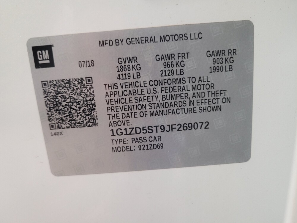 2018 Chevrolet Malibu in Downey, CA 90241 - 18138492 33