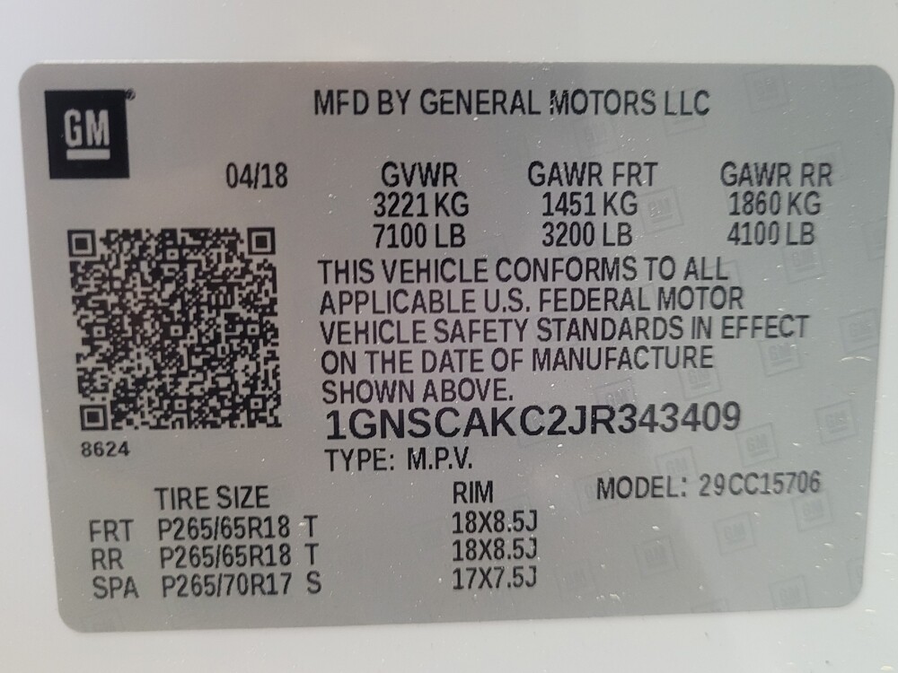2018 Chevrolet Tahoe in Macon, GA 31210 - 18138524 33