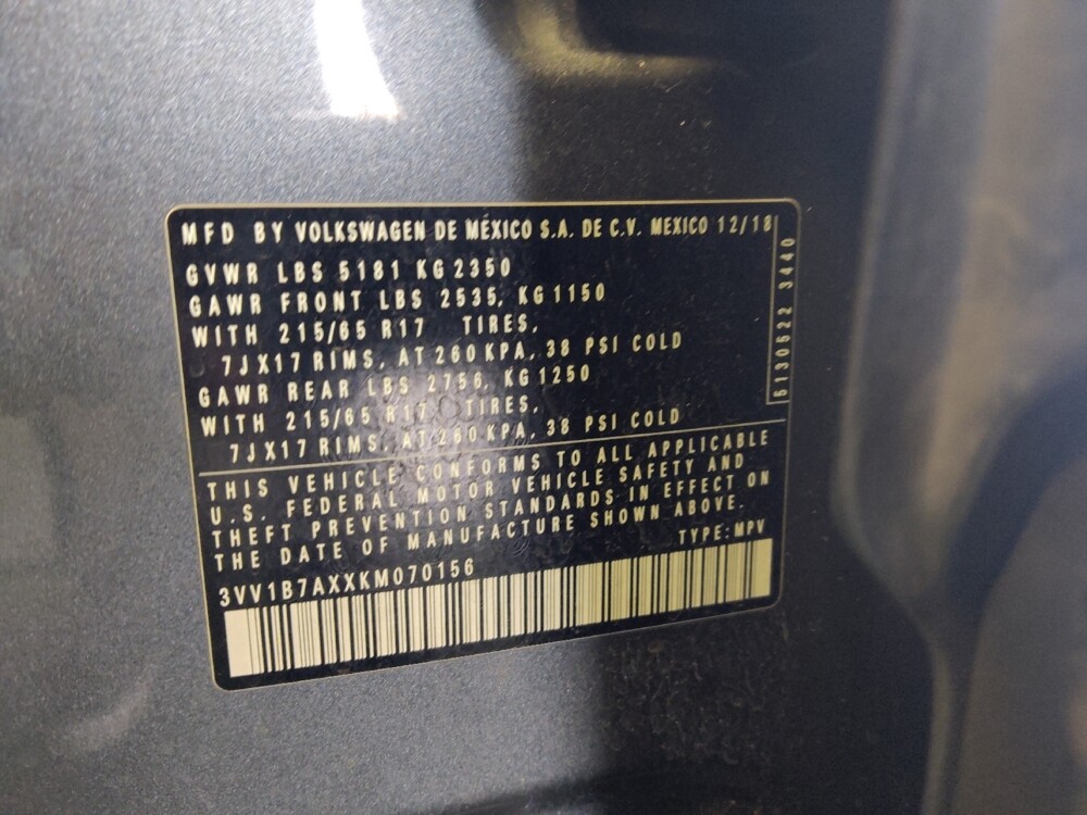 2019 Volkswagen Tiguan in Glendale, AZ 85301 - 18138562 33