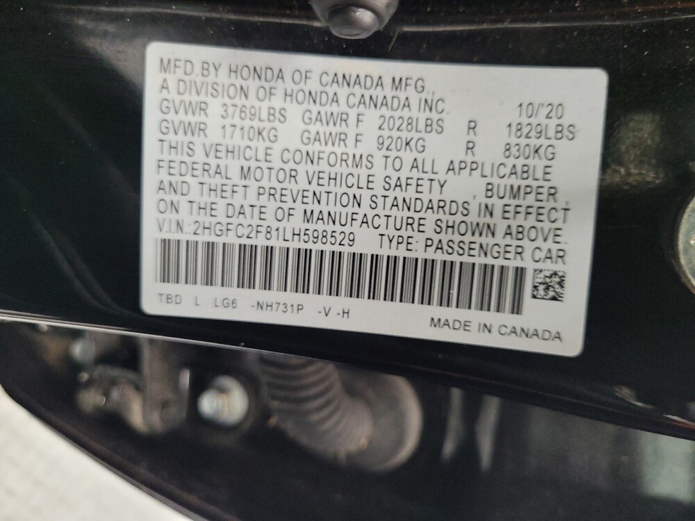 2020 Honda Civic in Las Vegas, NV 89104 - 18138581 33