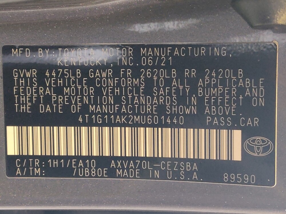 2021 Toyota Camry in Temple, TX 76502 - 18138590 33