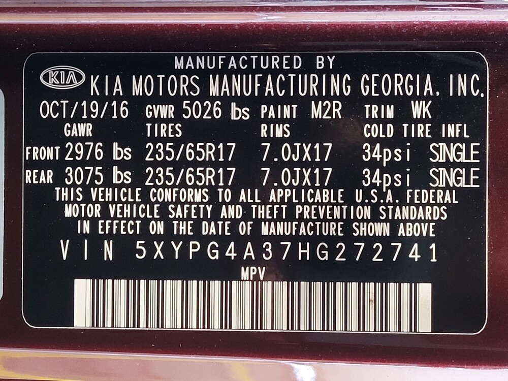 2017 Kia Sorento in Mobile, AL 36606 - 18138599 33