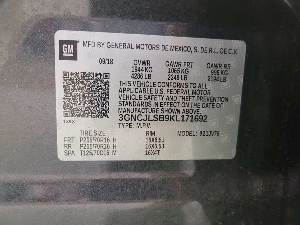 2019 Chevrolet Trax in Fairfield, OH 45014 - 18138658 33