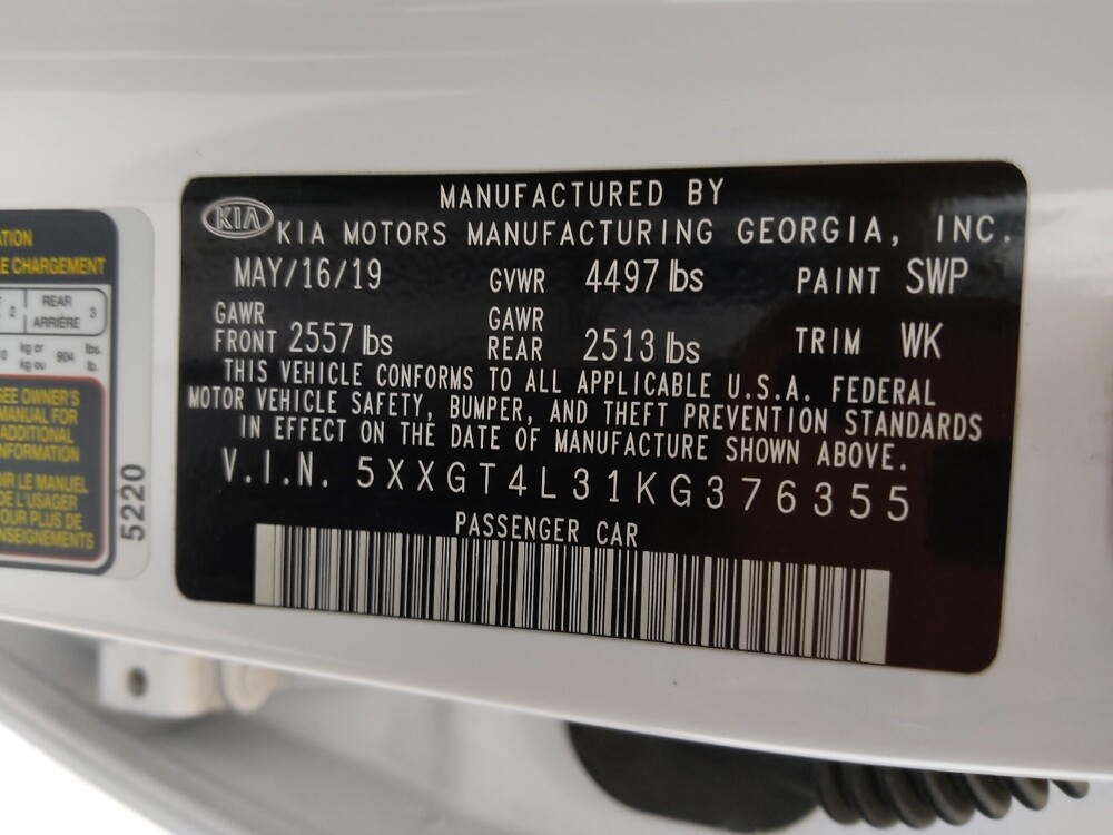2019 Kia Optima in St. Louis, MO 63136 - 18138681 33