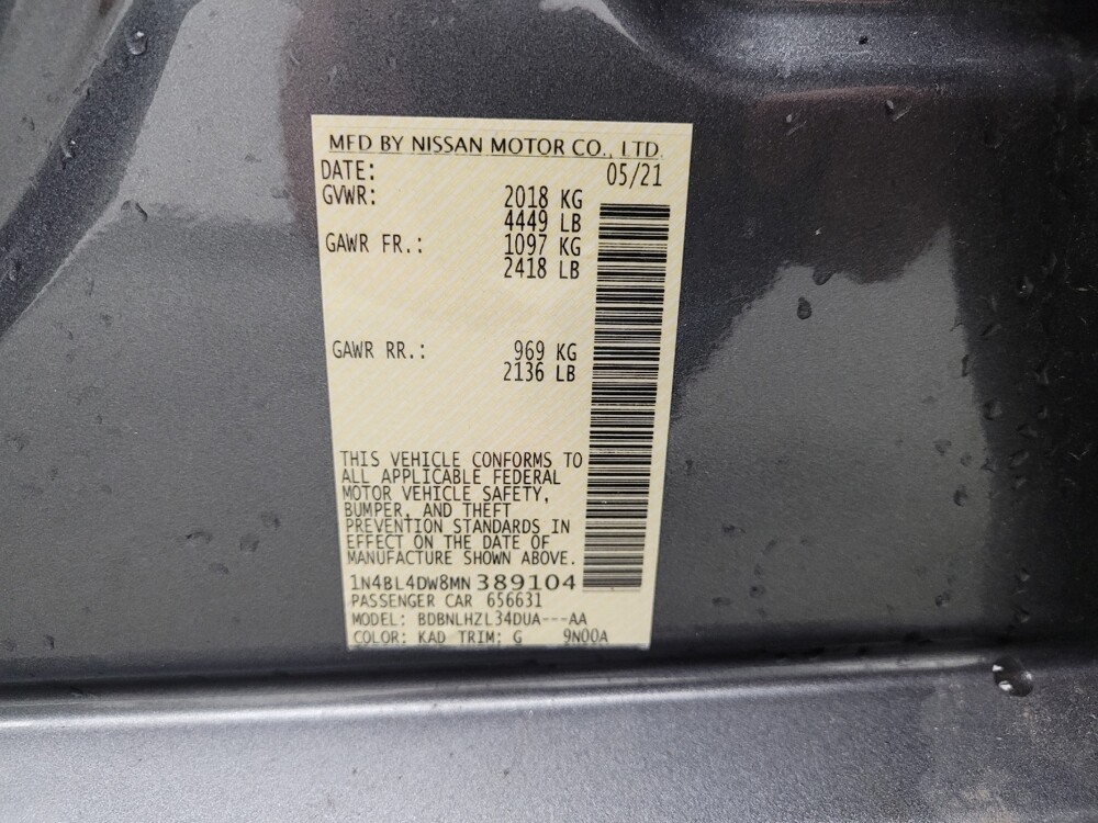 2021 Nissan Altima in Eastpointe, MI 48021 - 18138691 33