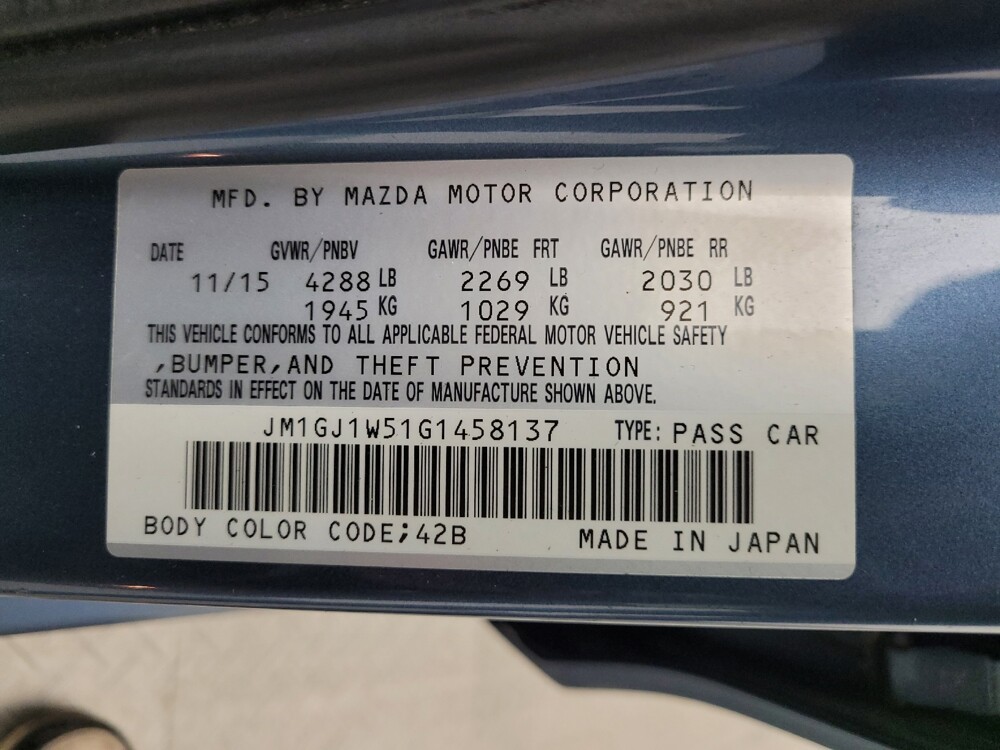 2016 Mazda MAZDA6 in Eastpointe, MI 48021 - 18138696 33