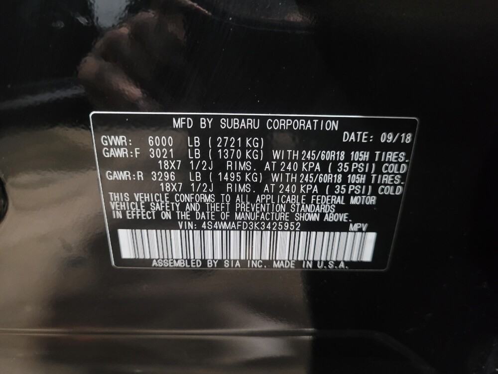 2019 Subaru Ascent in Chesapeake, VA 23320 - 18138763 33