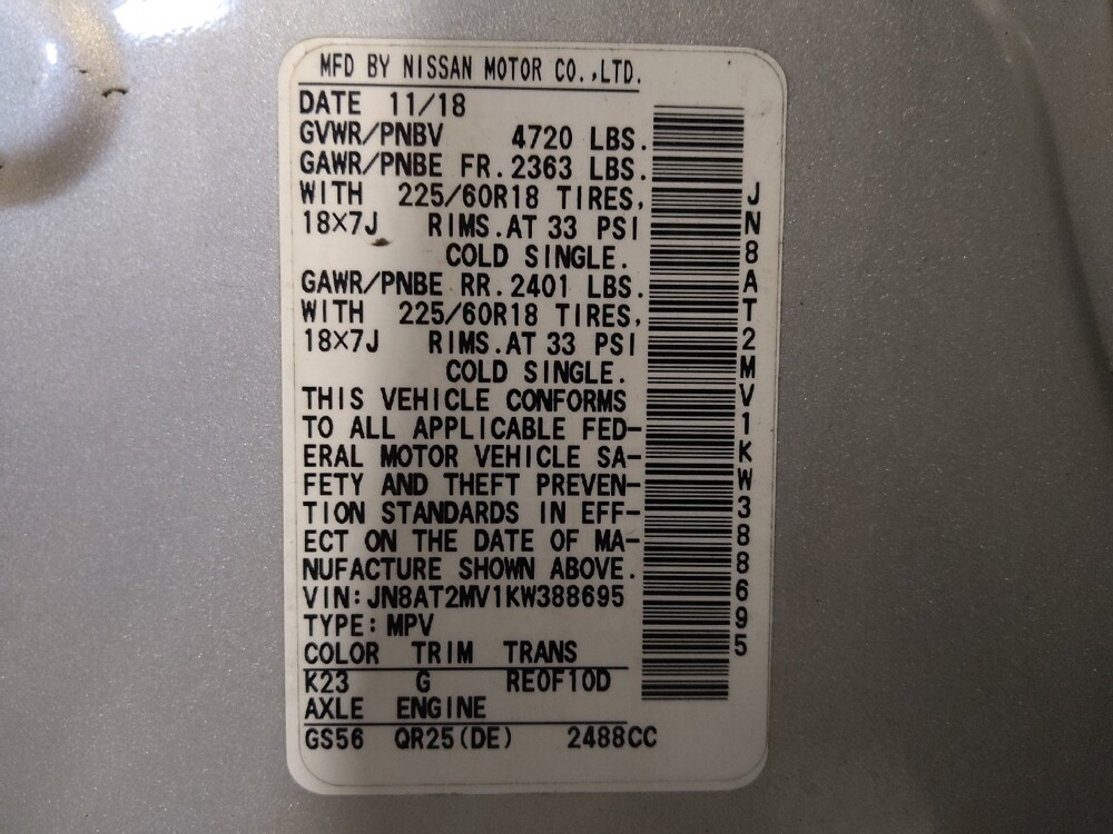 2019 Nissan Rogue in Gainesville, FL 32609 - 18138793 33