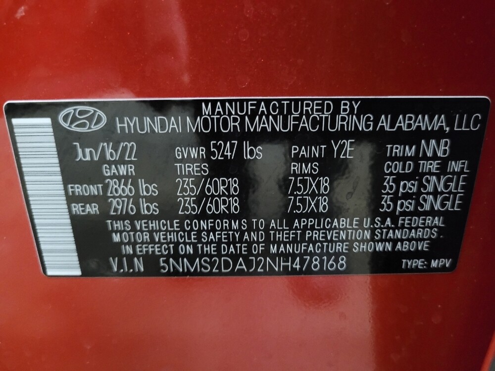 2022 Hyundai Santa Fe in New Castle, DE 19720 - 18138829 33