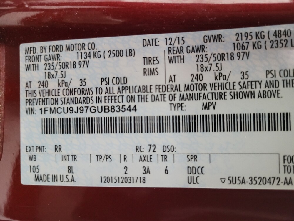 2016 Ford Escape in Las Vegas, NV 89104 - 18138851 33