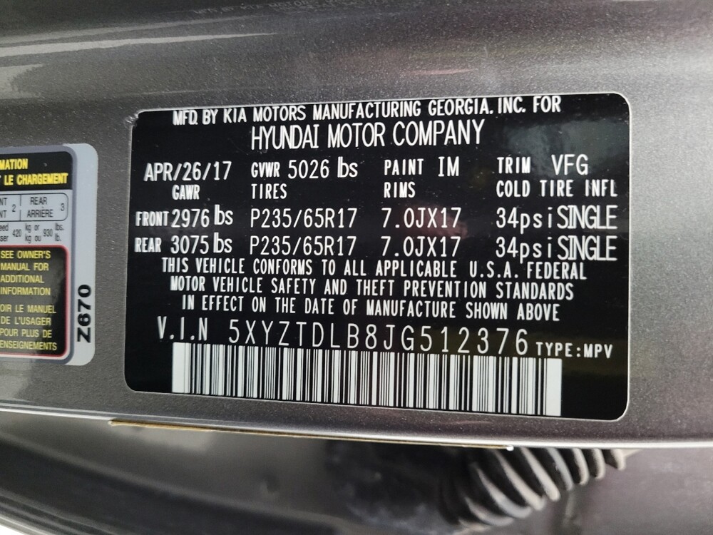 2018 Hyundai Santa Fe in Grand Rapids, MI 49508 - 18138889 33