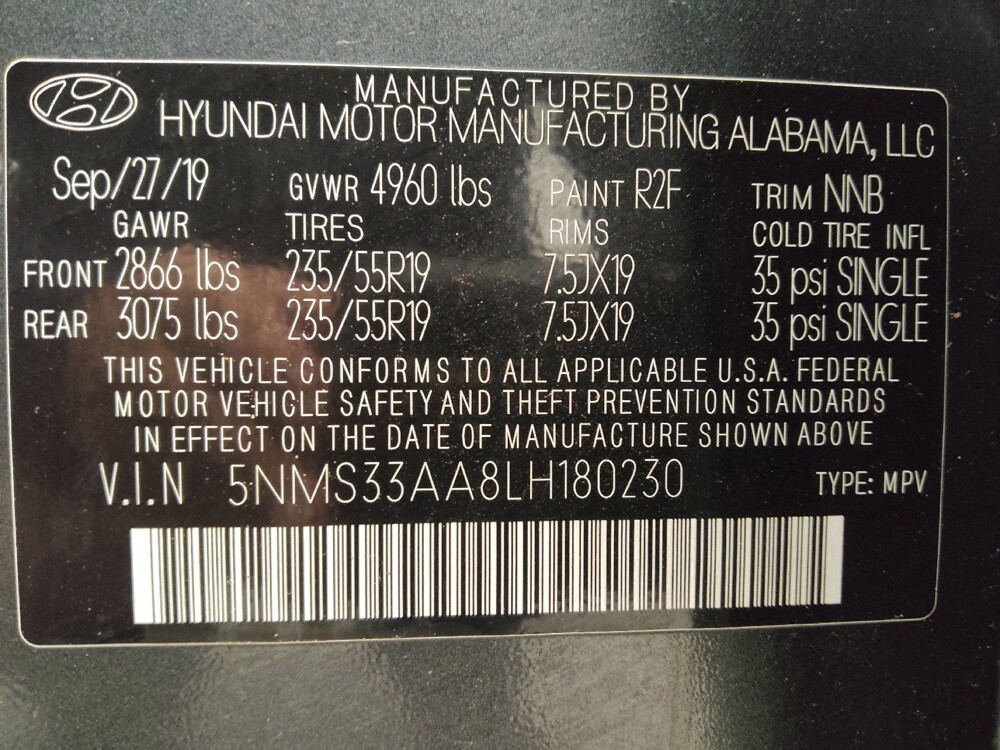 2020 Hyundai Santa Fe in Lakewood, CO 80215 - 18139003 33