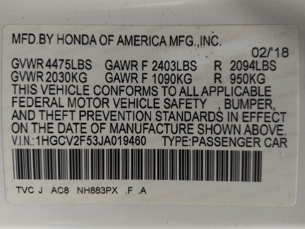 2018 Honda Accord in Temple, TX 76502 - 18139145 33