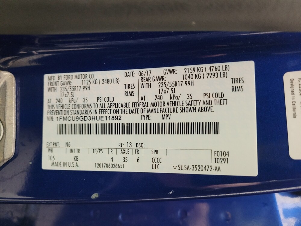 2017 Ford Escape in Maple Heights, OH 44137 - 18139176 33