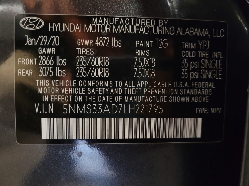 2020 Hyundai Santa Fe in Orlando, FL 32808 - 18139226 33