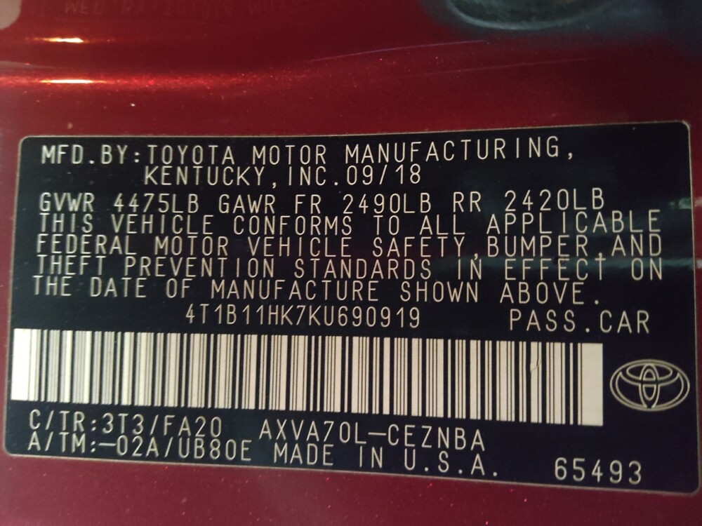 2019 Toyota Camry in Conyers, GA 30094 - 18139229 33
