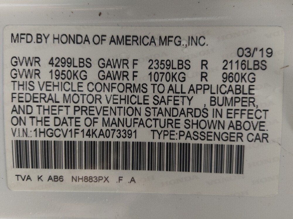 2019 Honda Accord in Houston, TX 77060 - 18139266 33