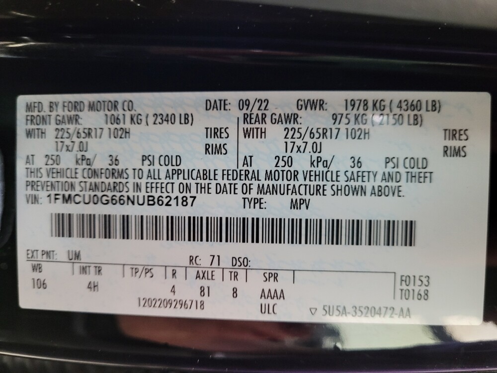 2022 Ford Escape in Downey, CA 90241 - 18139353 33