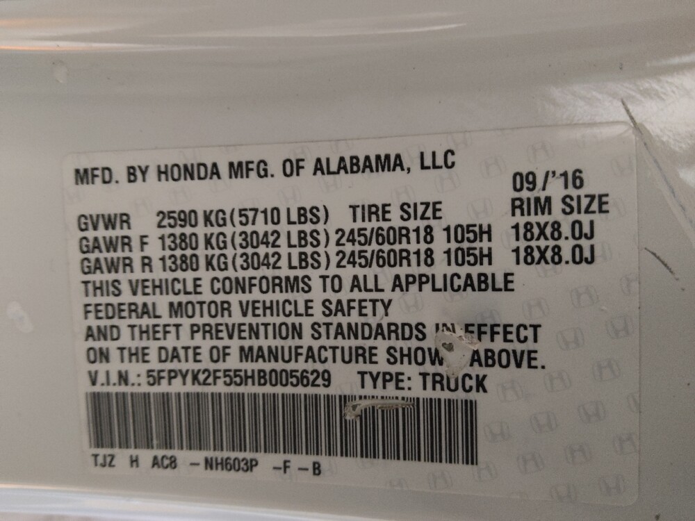 2017 Honda Ridgeline in Columbus, GA 31909 - 18139372 33