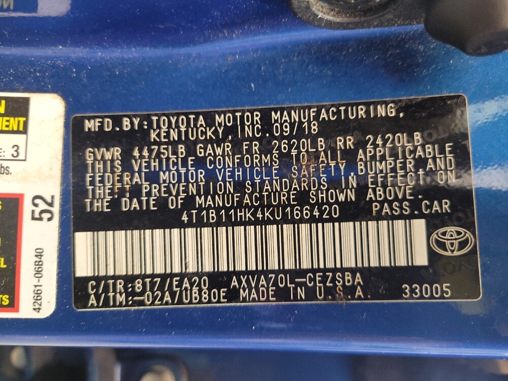 2019 Toyota Camry in Fairfield, OH 45014 - 18139375 33
