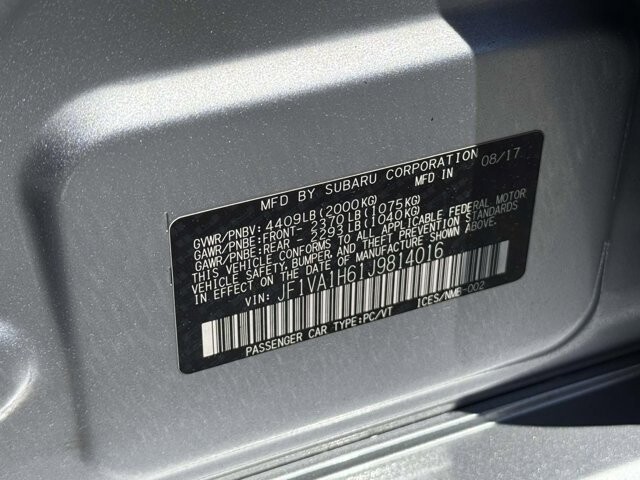 2018 Subaru WRX in Winchester, VA 22602 - 18139381 34