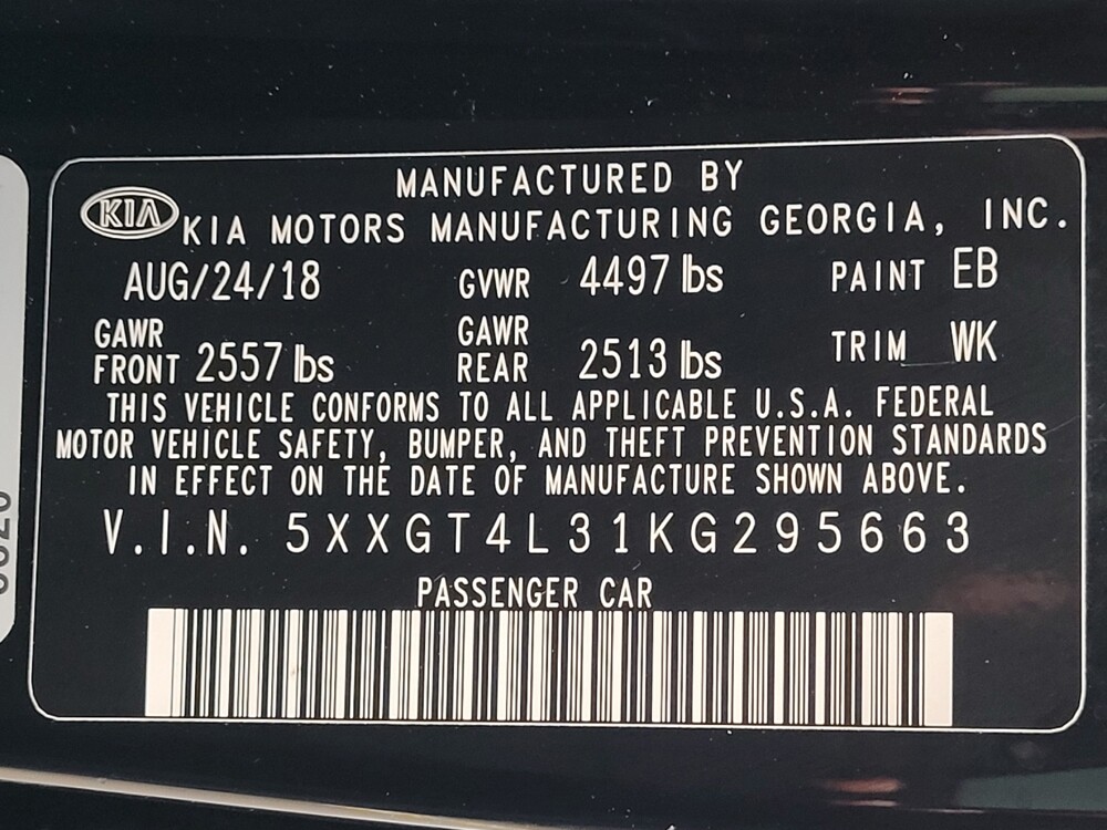 2019 Kia Optima in Ocala, FL 34471 - 18139524 33