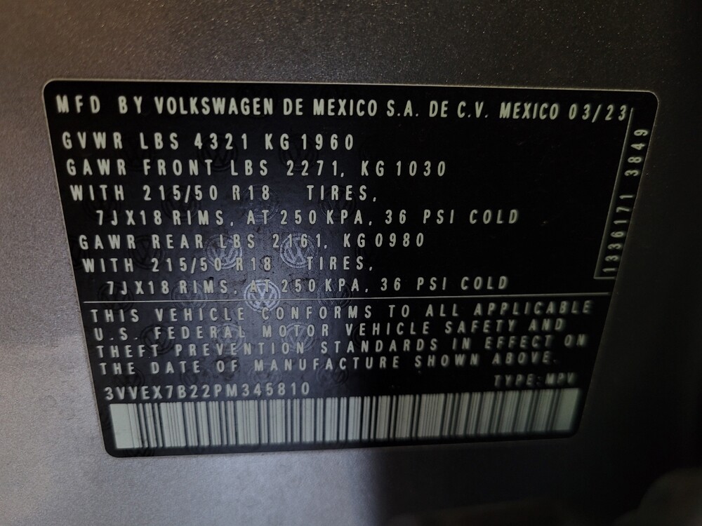 2023 Volkswagen Taos in Lauderdale Lakes, FL 33313 - 18139541 33