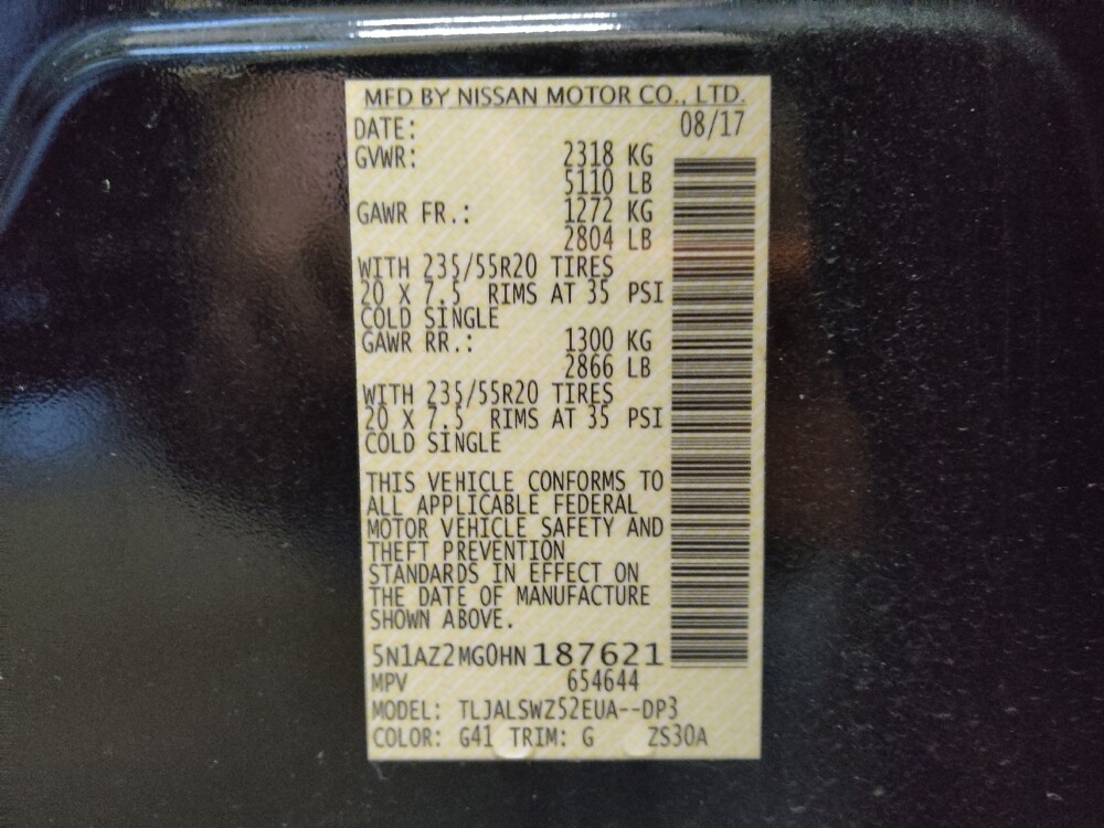 2017 Nissan Murano in Winston-Salem, NC 27103 - 18139554 33