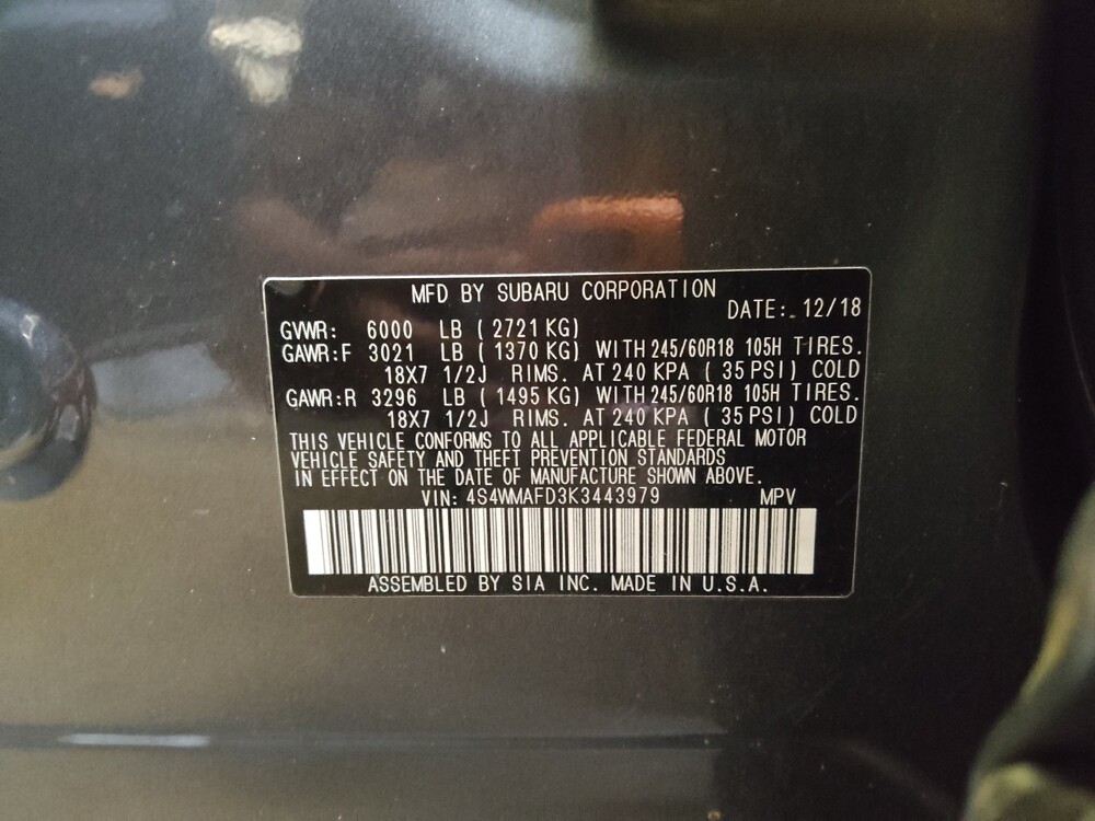 2019 Subaru Ascent in Greenville, SC 29607 - 18139560 33