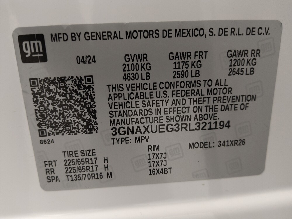 2024 Chevrolet Equinox in St. Louis, MO 63136 - 18139636 33
