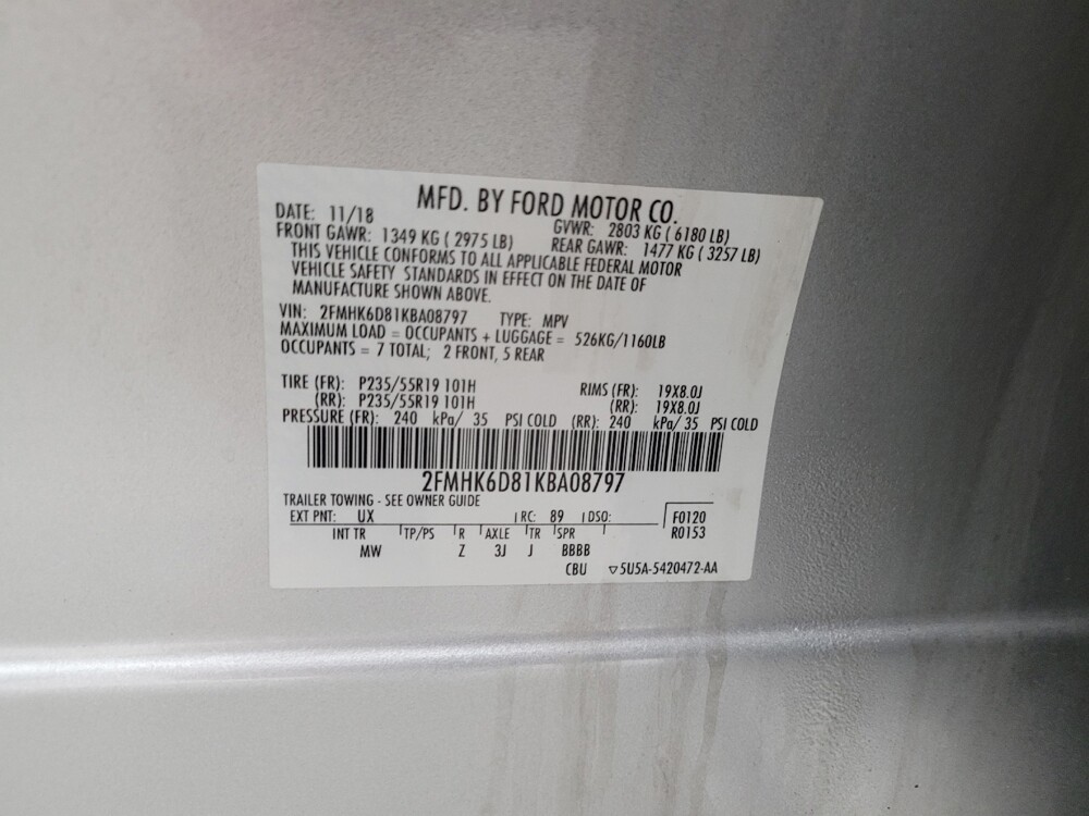 2019 Ford Flex in Eastpointe, MI 48021 - 18139645 33