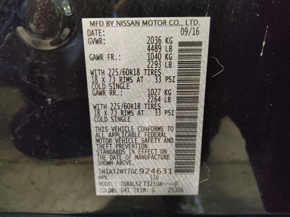 2016 Nissan Rogue in West Palm Beach, FL 33409 - 18139652 33