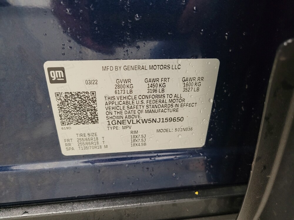 2022 Chevrolet Traverse in Eastpointe, MI 48021 - 18139691 33