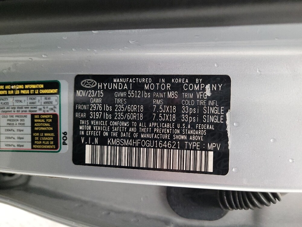 2016 Hyundai Santa Fe in Sacramento, CA 95821 - 18139754 33