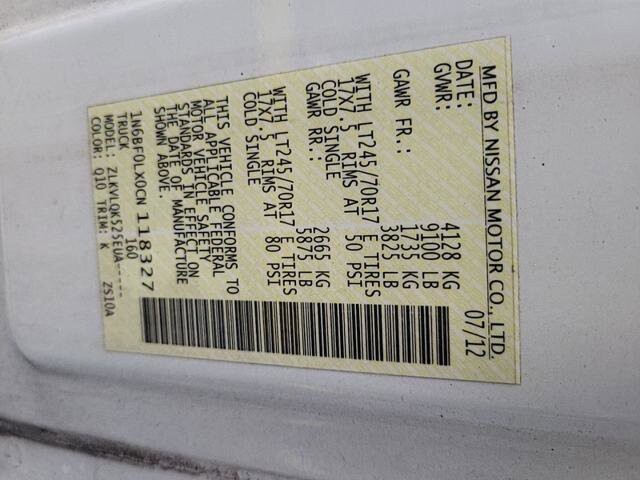 2012 Nissan NV in Blauvelt, NY 10913 - 18139781 21