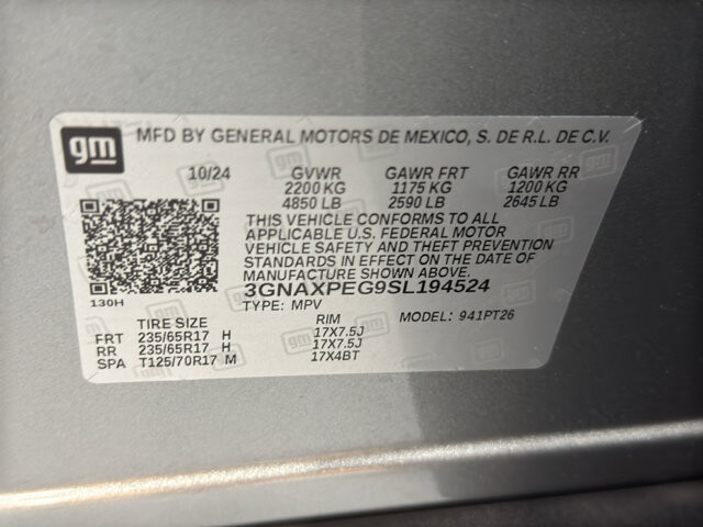 2025 Chevrolet Equinox in Burlington, WI 53105 - 18139810 40