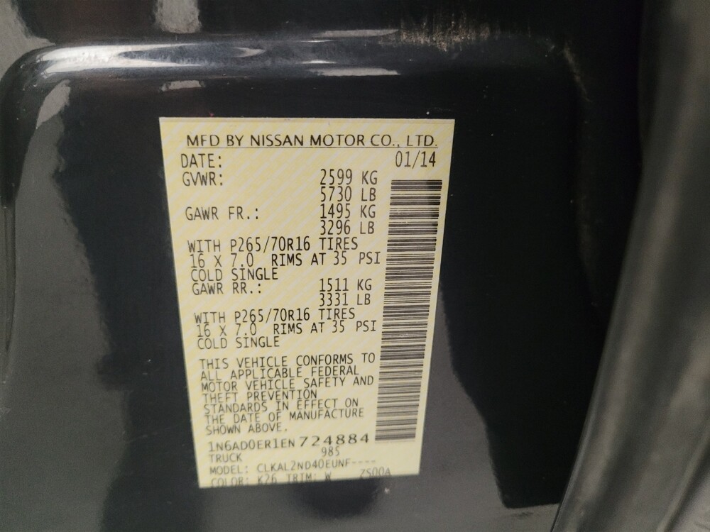 2014 Nissan Frontier in Montclair, CA 91763 - 18139824 33