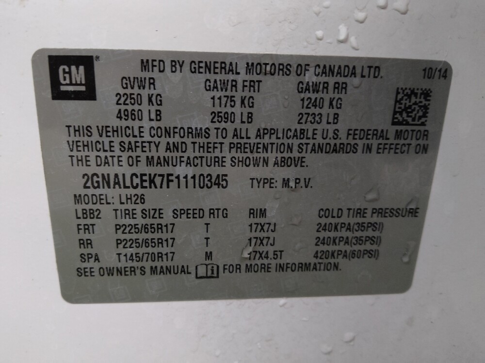 2015 Chevrolet Equinox in Macon, GA 31210 - 18139835 33