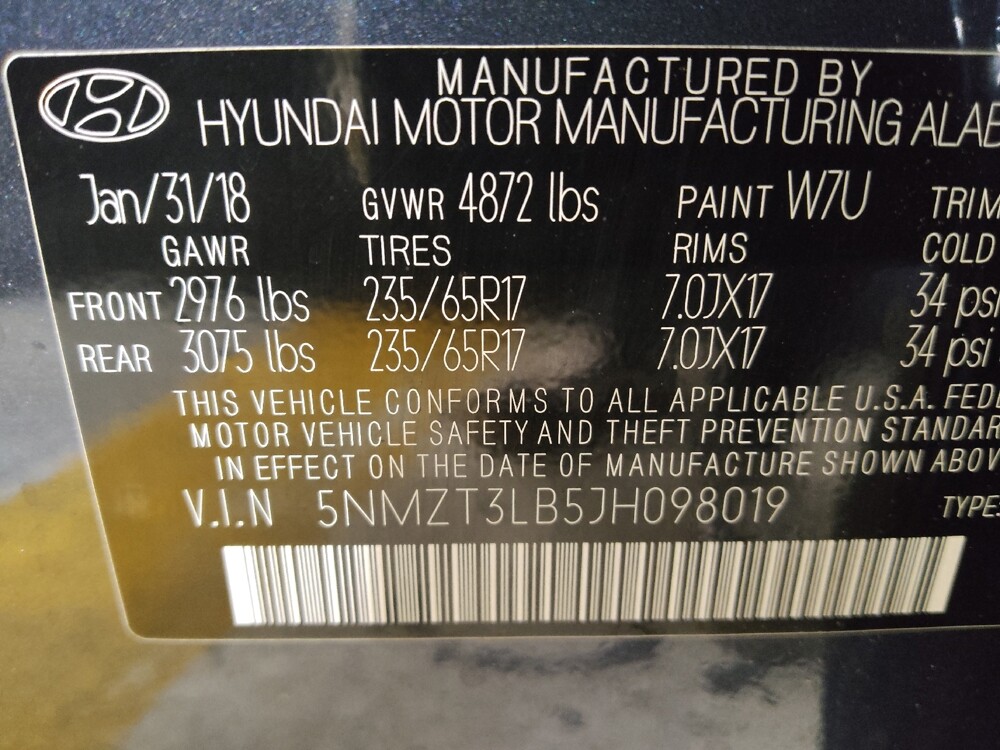 2018 Hyundai Santa Fe in Macon, GA 31210 - 18139859 33