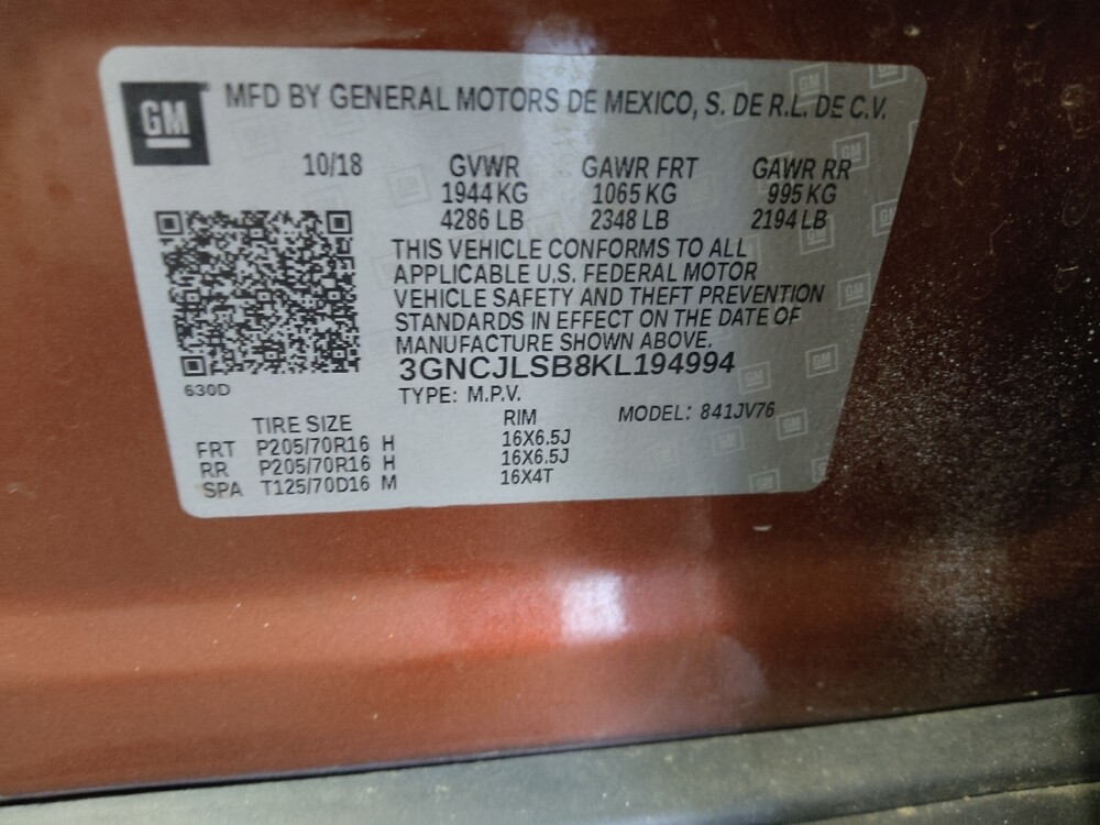 2019 Chevrolet Trax in Stone Mountain, GA 30083 - 18139861 33
